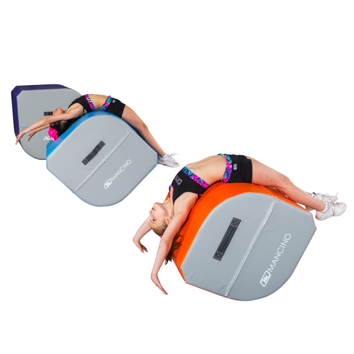 cheerleader learning a back handspring - mancino mats