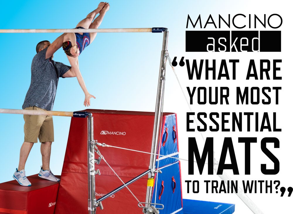 Photo of coach spottng gymnast on uneven bars