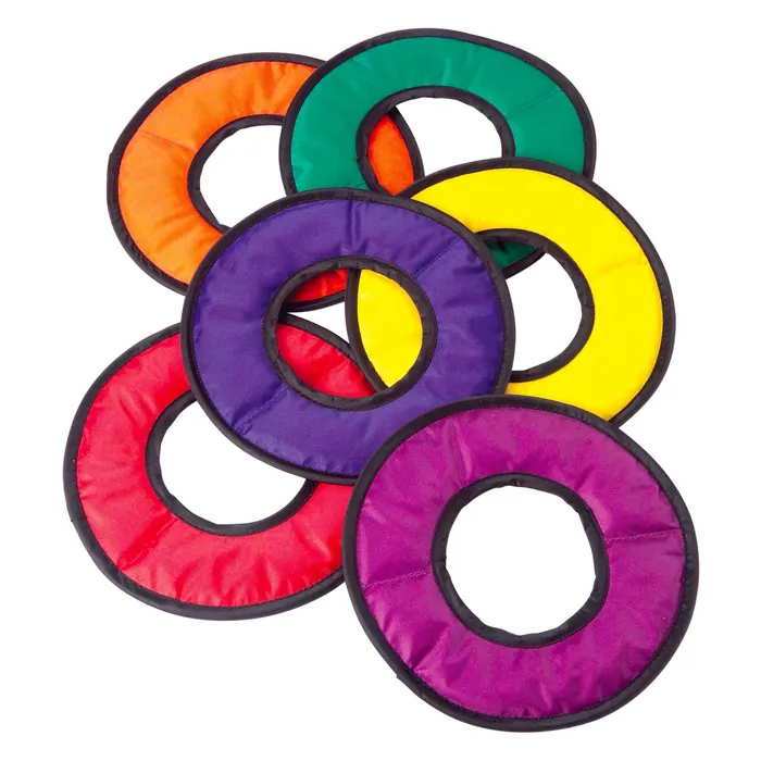 SS-Beanbag Saucers, Assorted Colors, Set of 6