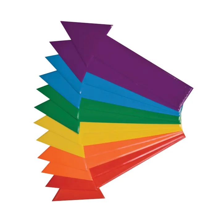 SS-Directional Arrow Set, 16 x 4 Inches, Poly, 6-Color, Set of 12