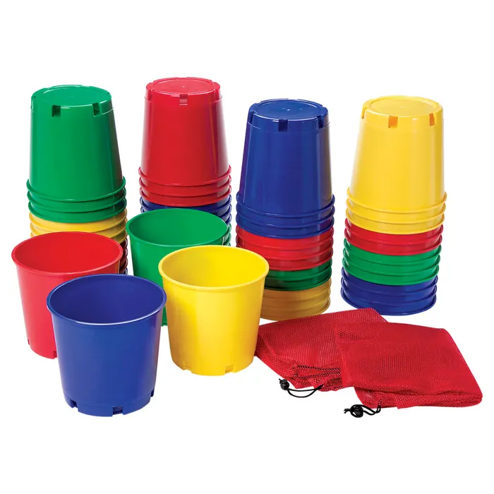 SS-Multi-Buckets, Assorted Sizes & Colors, Super Set of 36